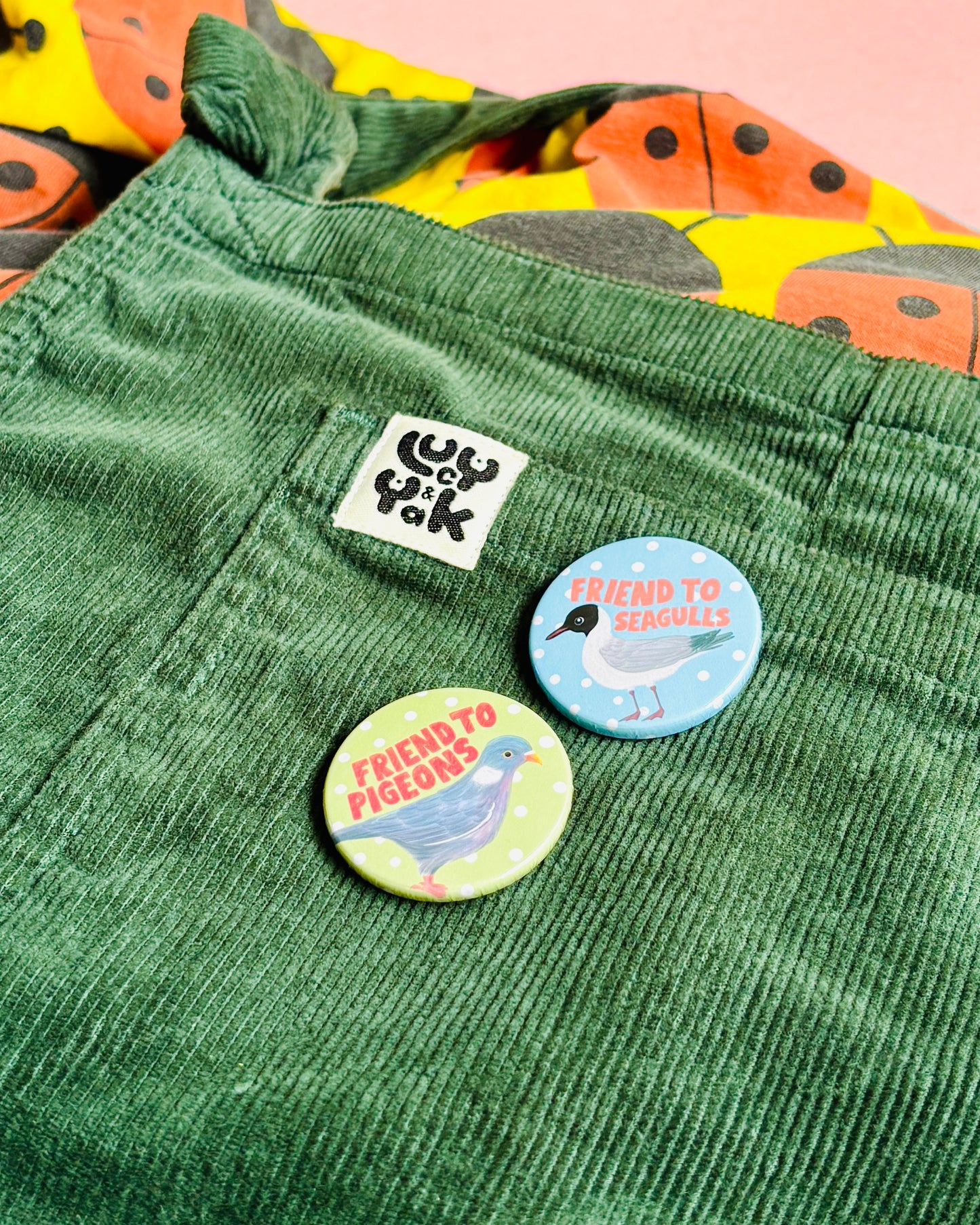 Introvert gift idea- handmade pin badge or magnet or a cute hedgehog holding a sign that reads “not a hugger”
