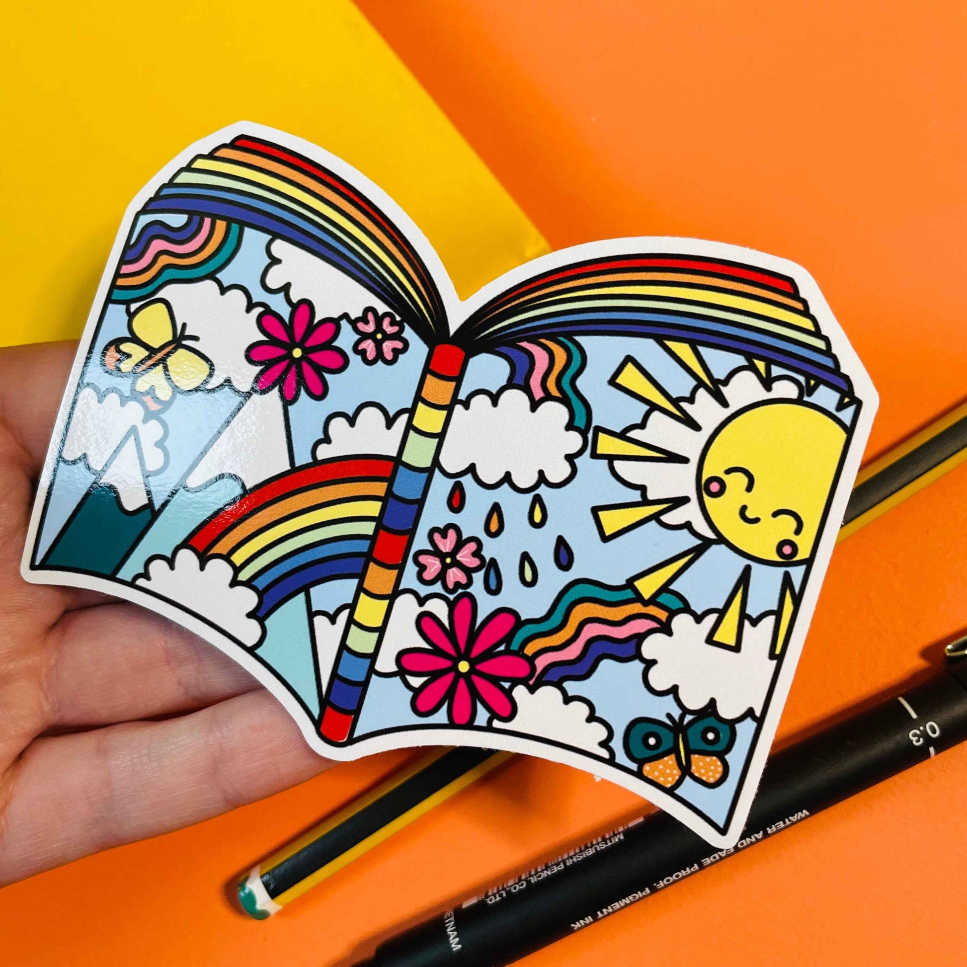 Bookish Sticker- Handmade Waterproof Vinyl Sticker