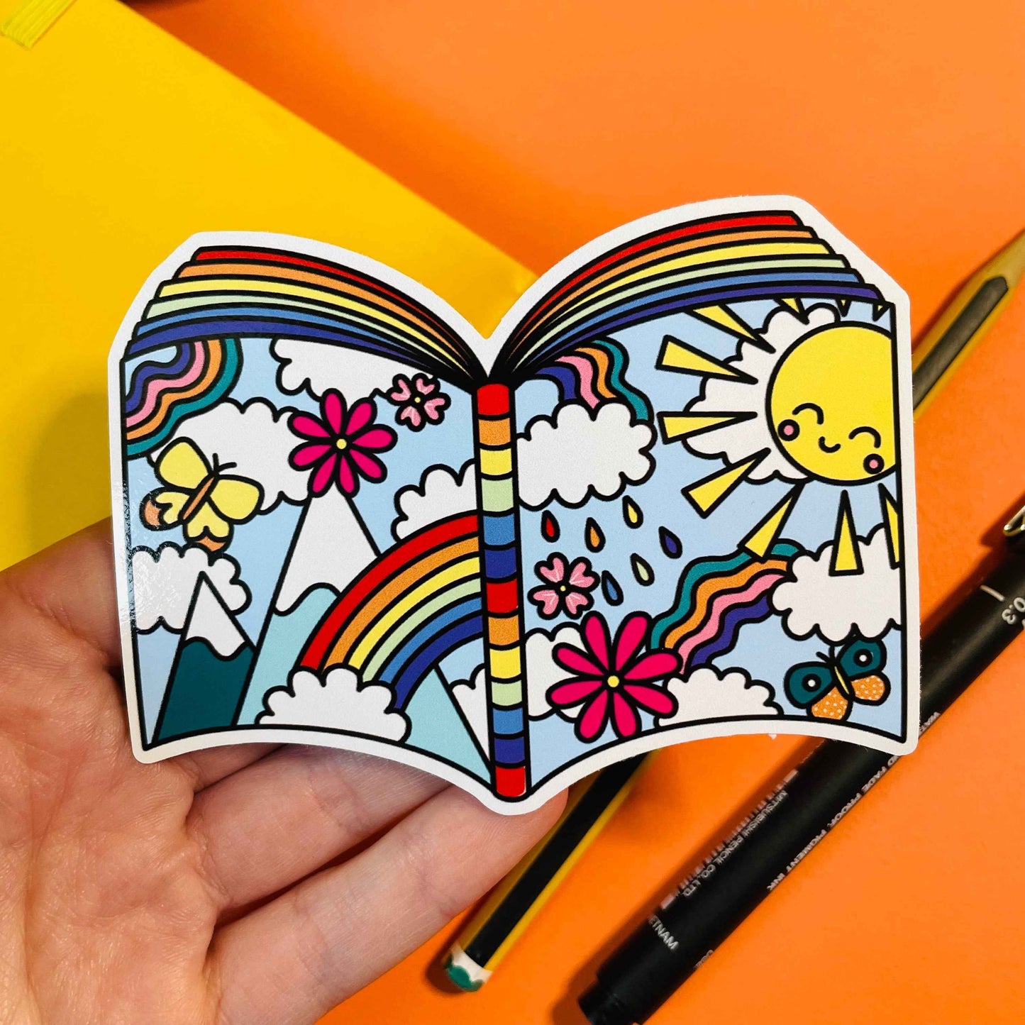 Bookish Sticker- Handmade Waterproof Vinyl Sticker