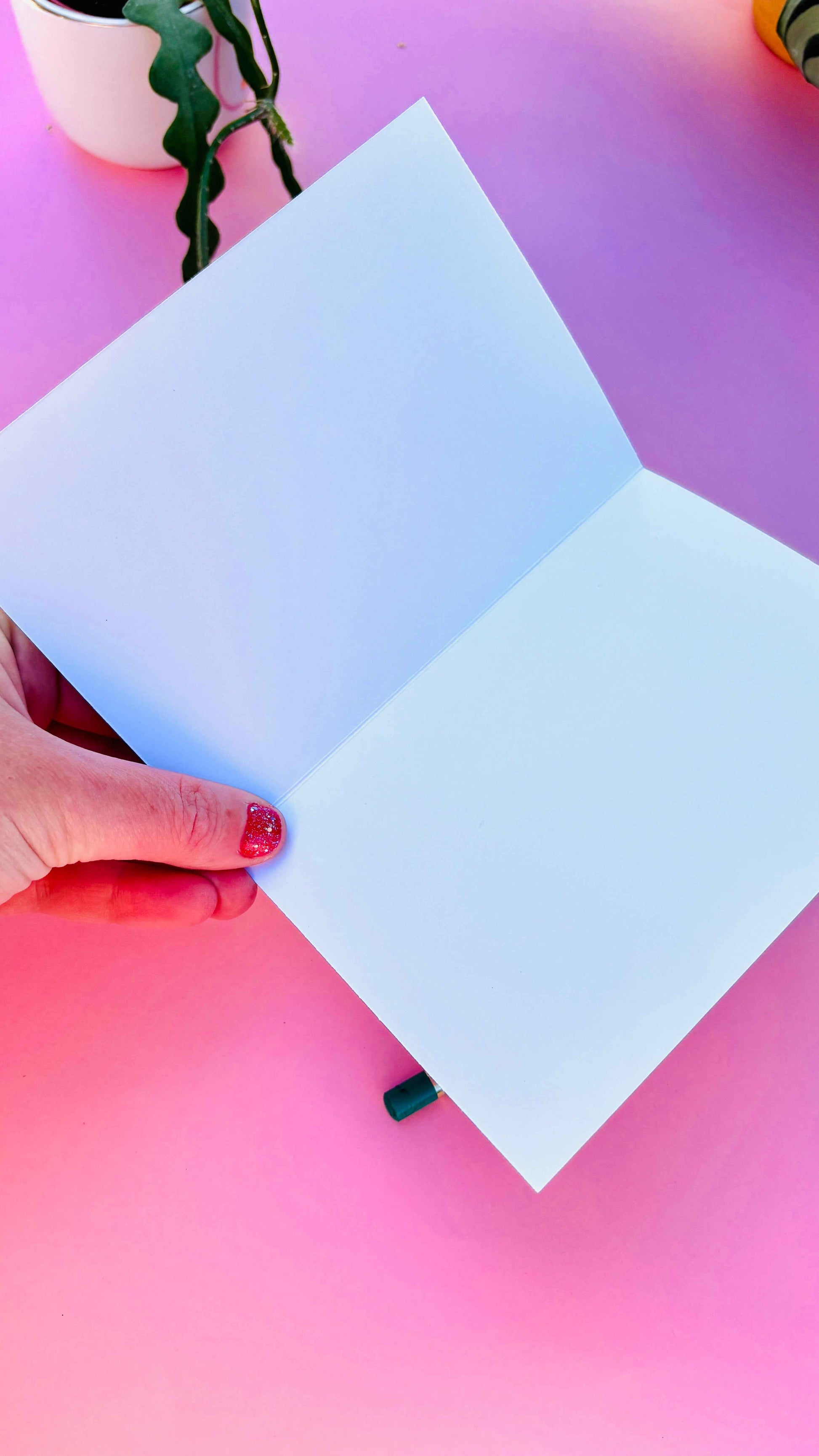 Rainbow Sunshine Blank Greetings Card- Handmade Just Because Card