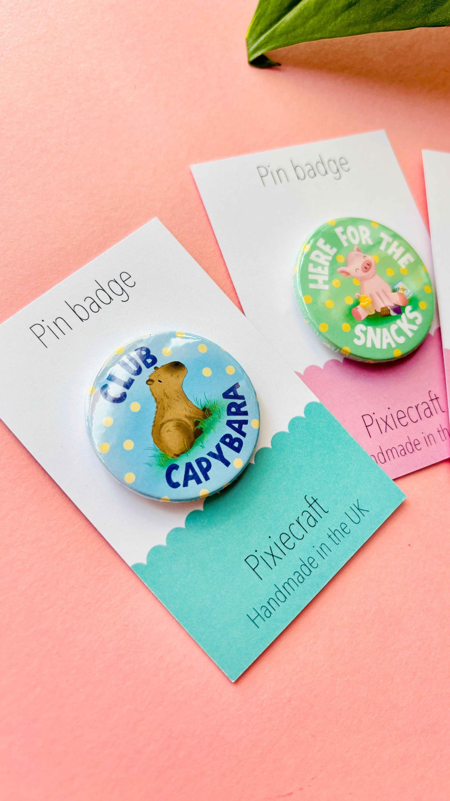 38mm Capybara Badge or Fridge Magnet
