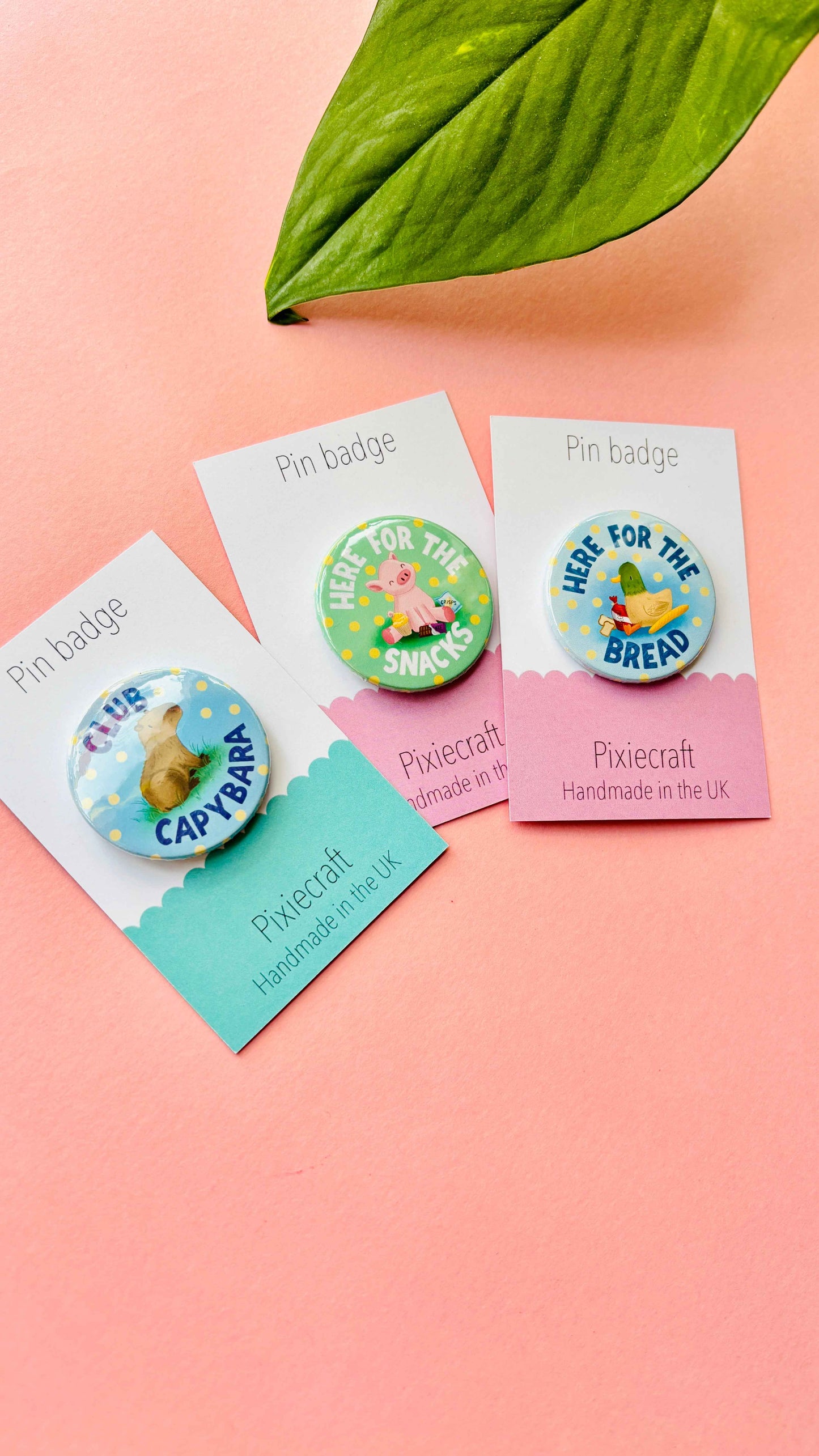 38mm Capybara Badge or Fridge Magnet