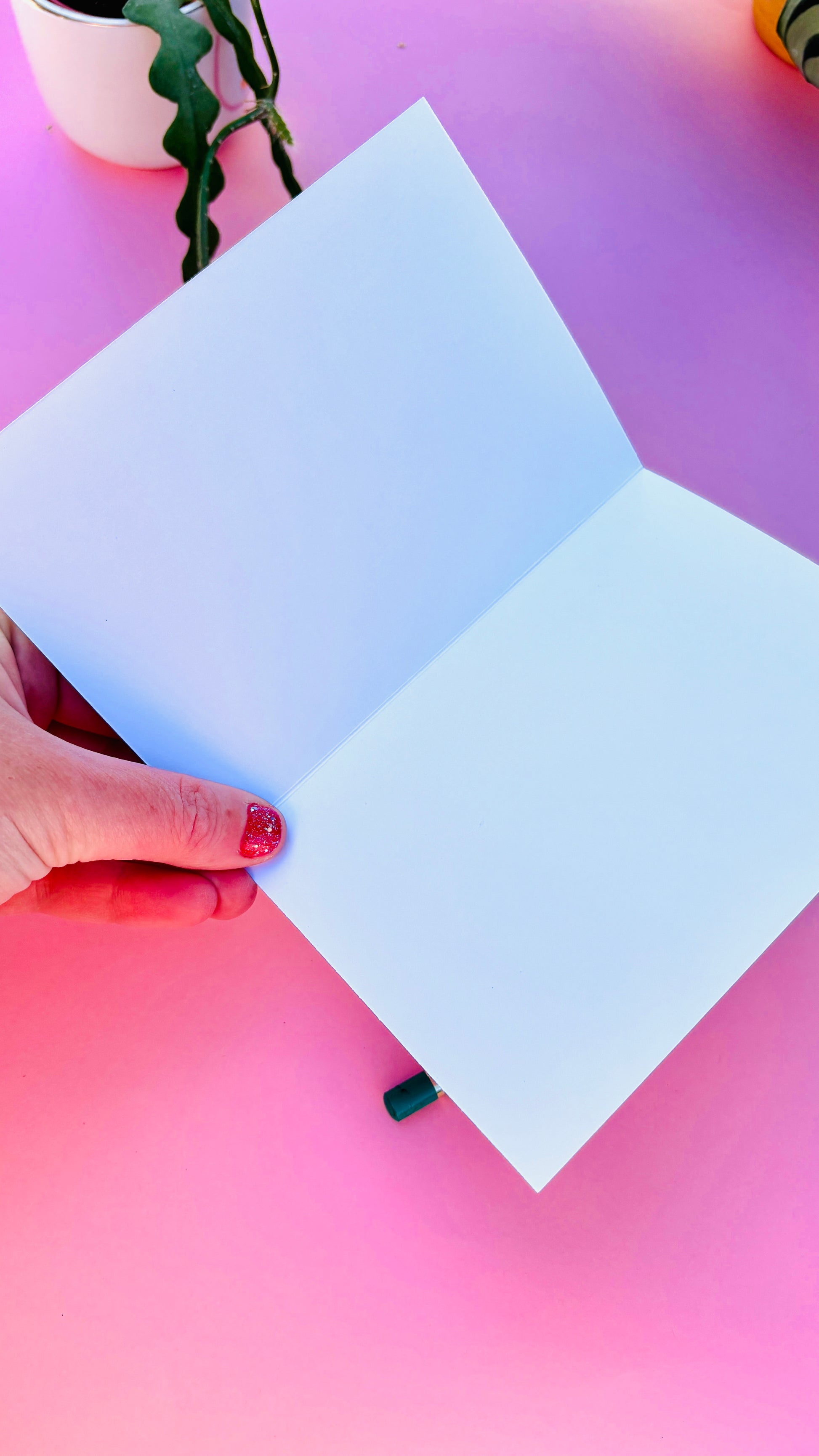 Card is blank on the inside