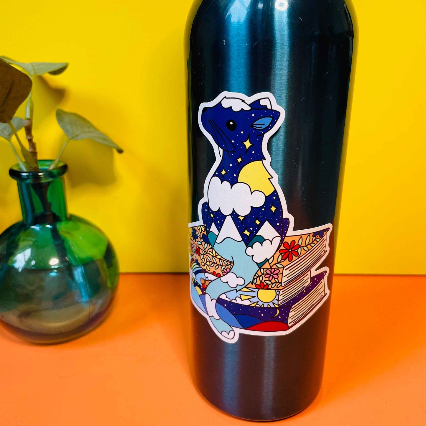 Cat sticker- Handmade Bookish Vinyl Decal