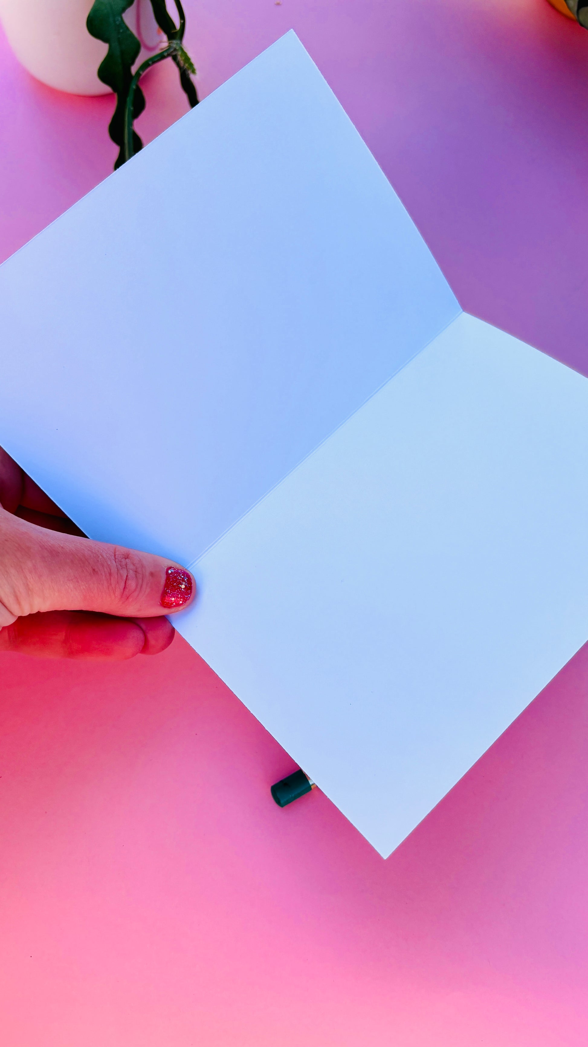 Card is blank on the inside