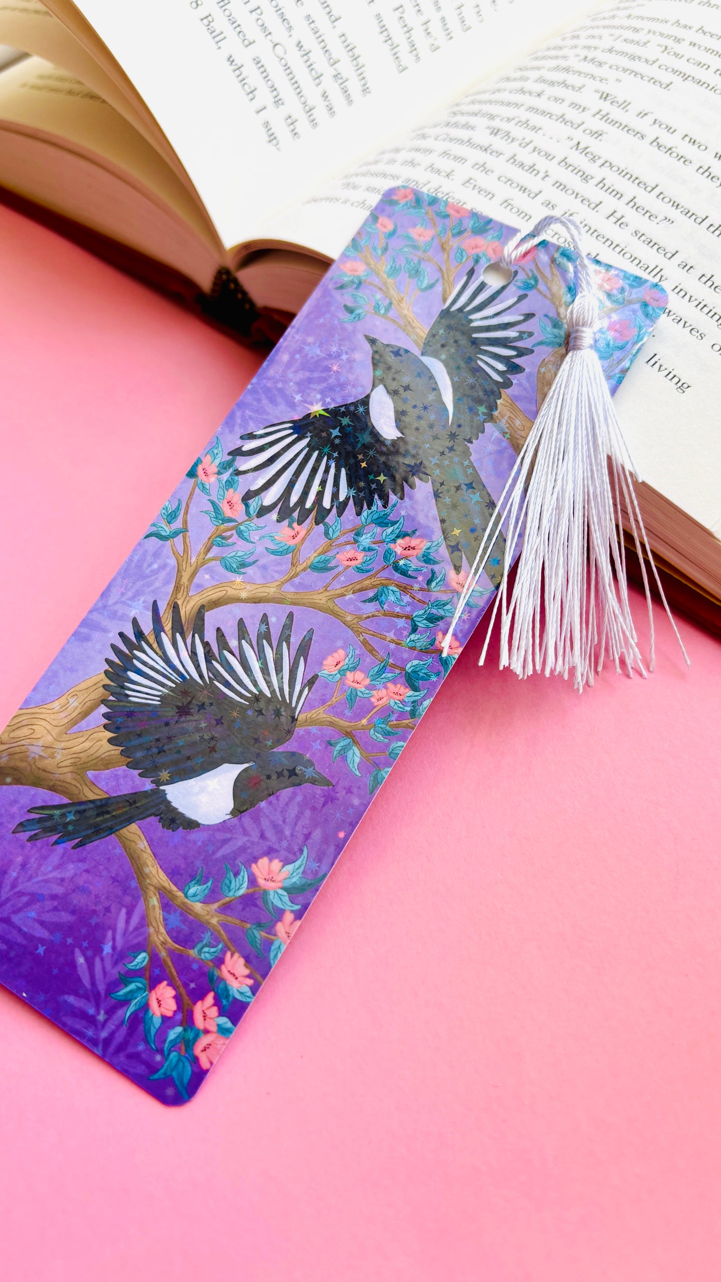 Magpie Gift Holographic Bookmark