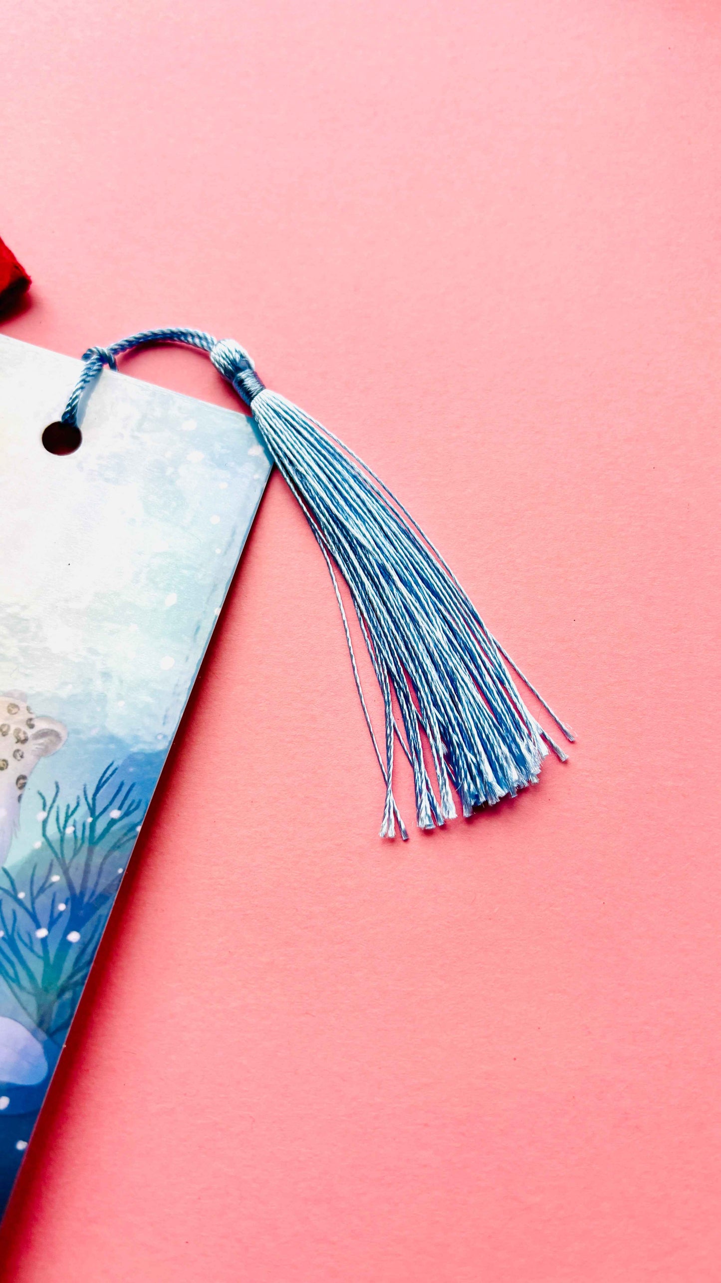 Snow Leopard Bookmark- Illustrated, Nature-Inspired Reading Gift