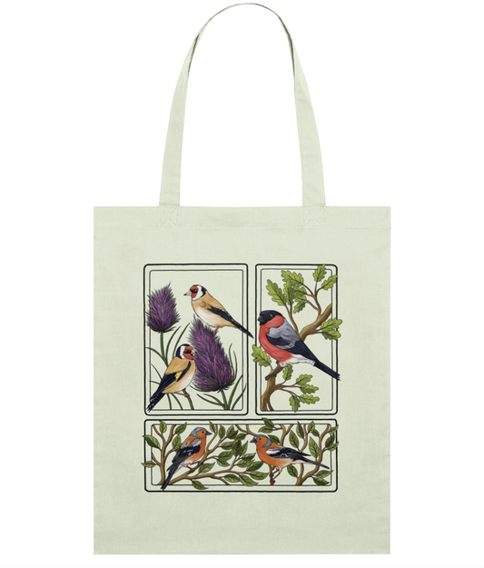 Finches British Birds Organic Tote Bag