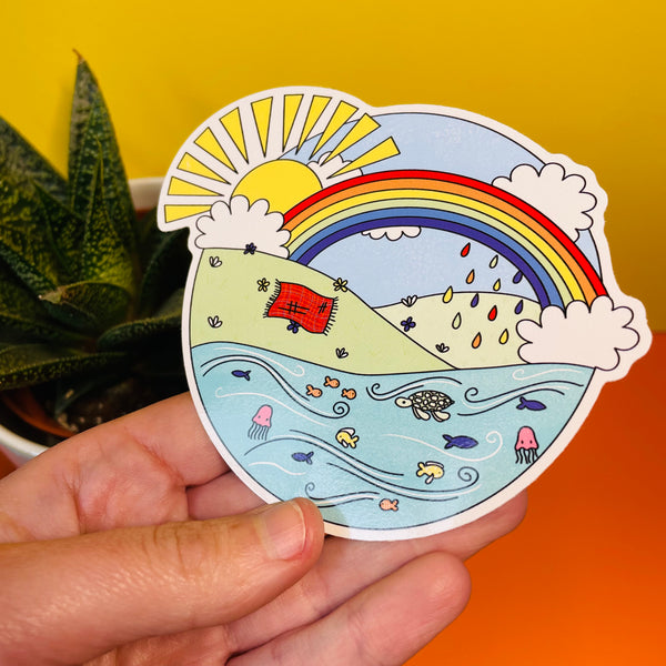 Seaside Picnic Vinyl Sticker