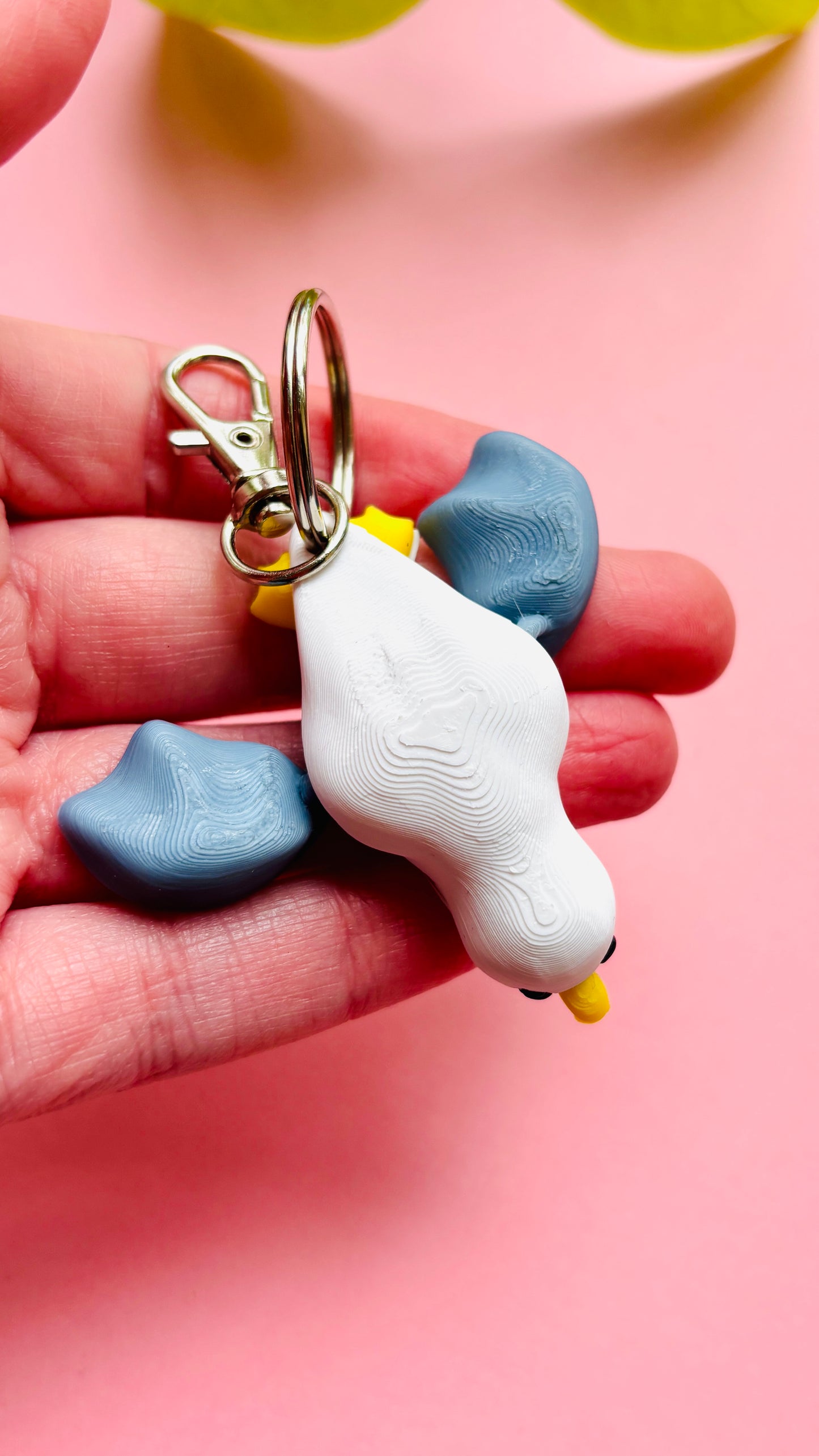 Chip the Seagull Keyring- 3D Printed Bird Trinket