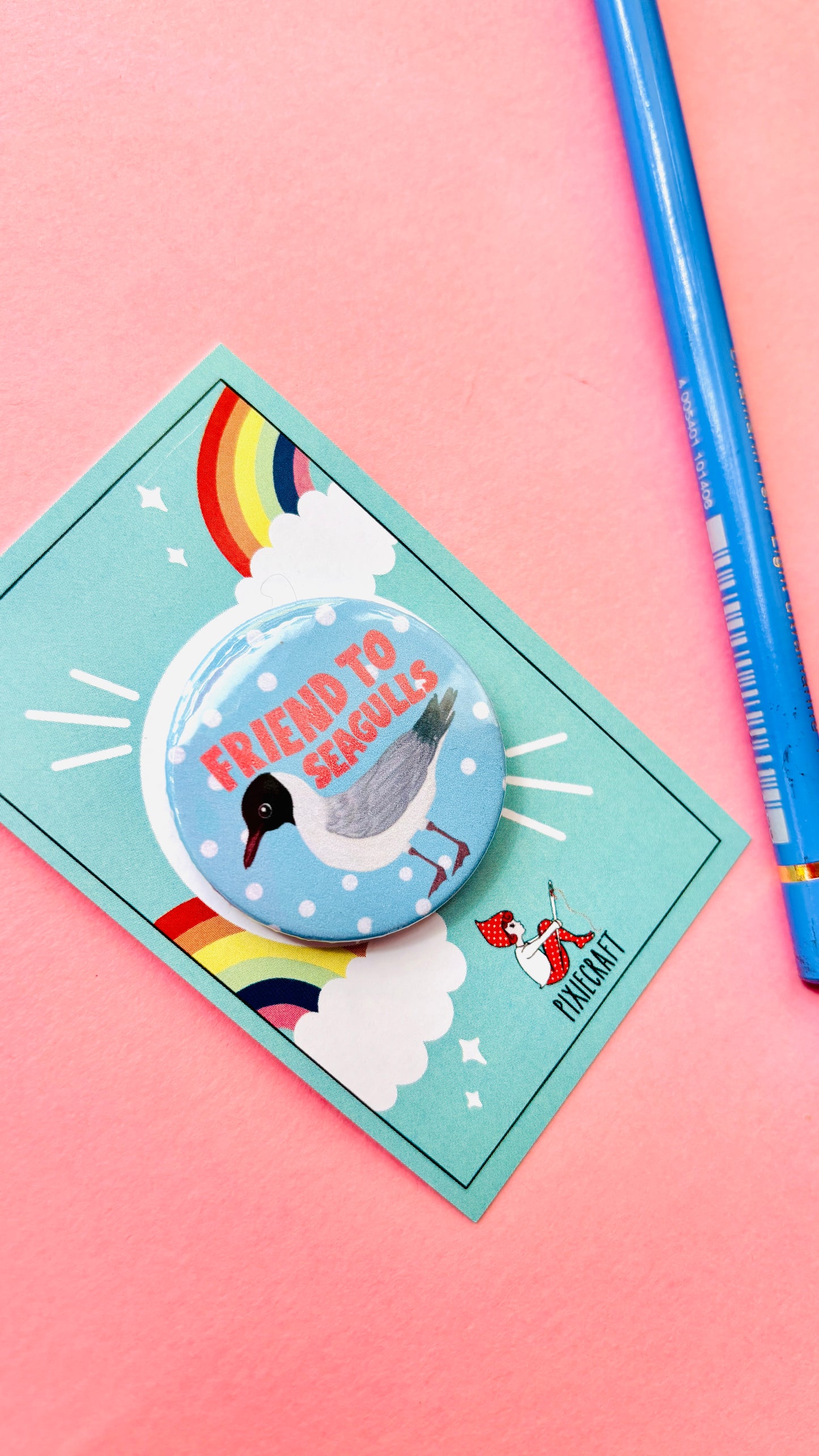 Friend to Seagulls 38mm Badge/Magnet