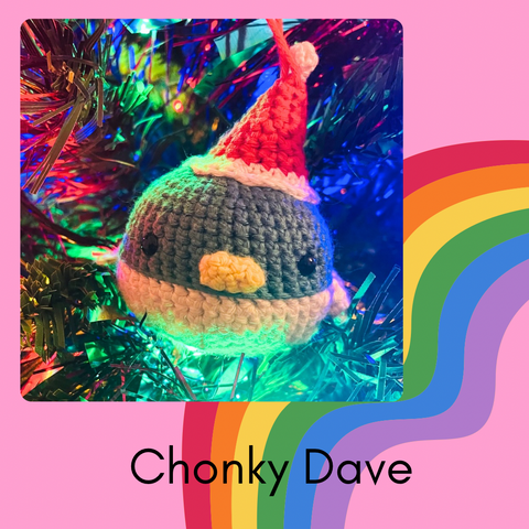 Chonky Dave Duck Christmas Bauble Friend