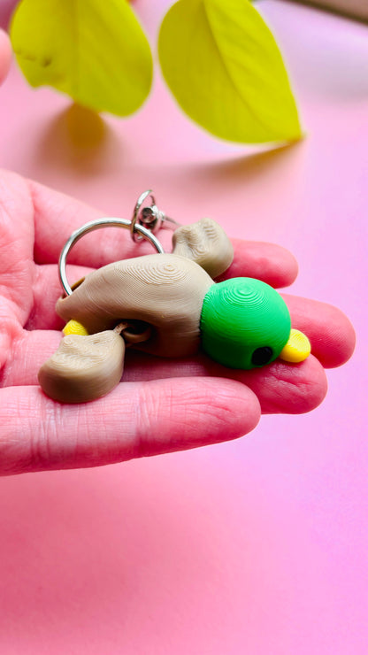 Merlin Mallard Duck Keyring- 3D Printed Bird Trinket