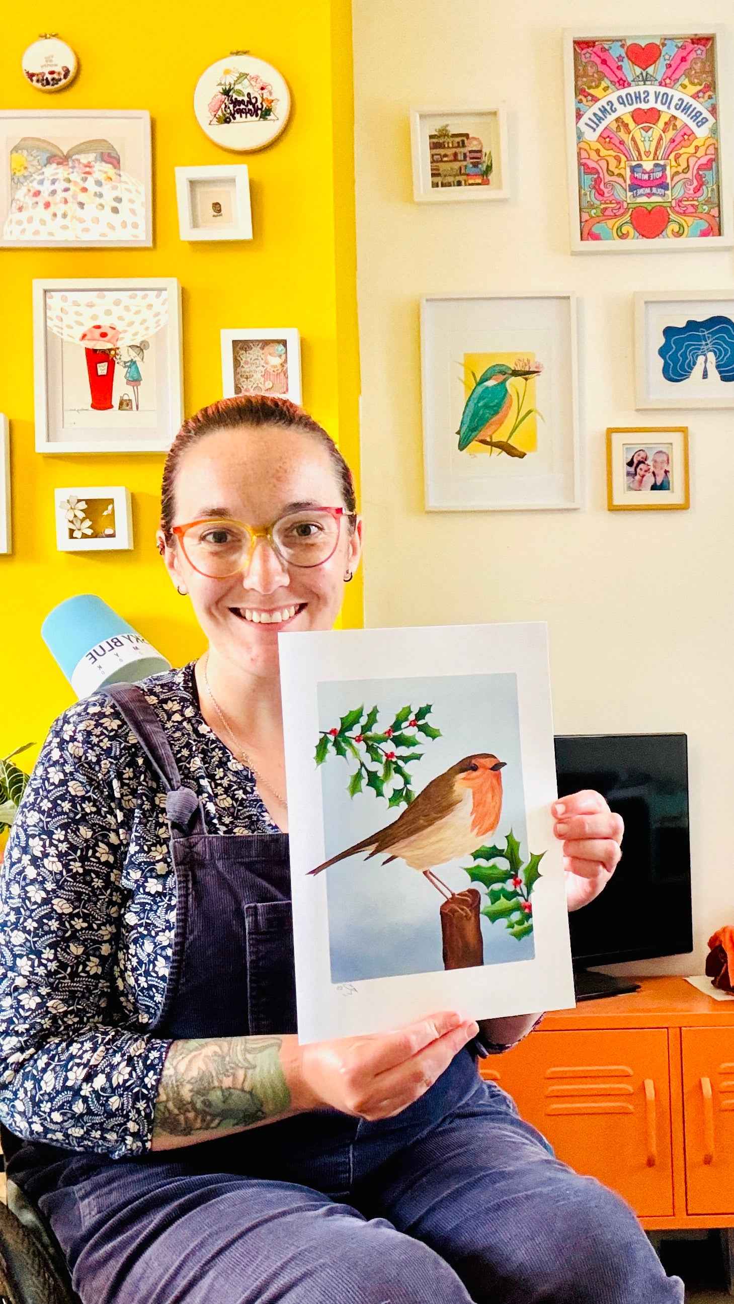 Robin Art Print- Nature Inspired Wall Art