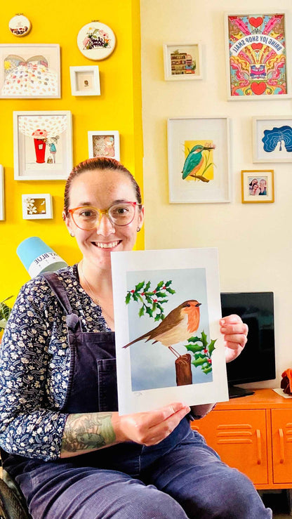Robin Art Print- Nature Inspired Wall Art