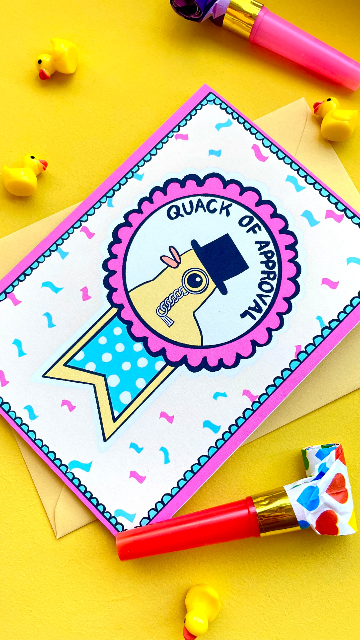 Quack of approval A6 Greetings card - Pixiecraft