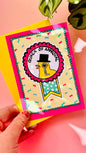 Funny duck quack of approval greetings card blank art card for well done, graduation, birthday 