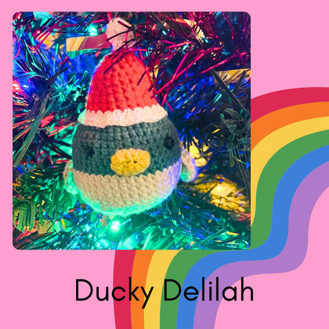 Delilah Duck Christmas Bauble Friend