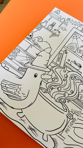 Dapper ducks illustrated colouring book