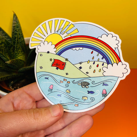 Seaside Picnic Vinyl Sticker