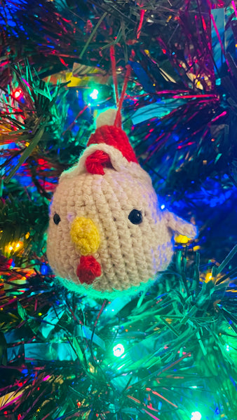 Carlos Chicken Christmas Bauble Friend