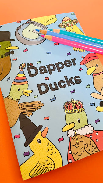 Dapper ducks illustrated colouring book