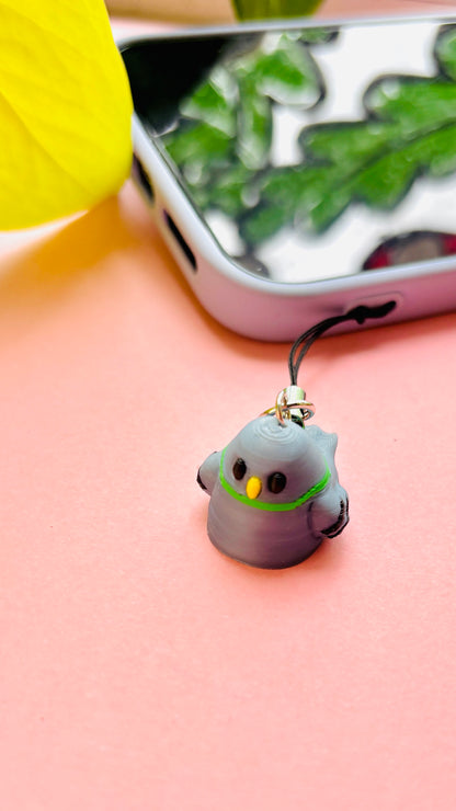 Pablo Pigeon Phone Charm- Original 3D Design