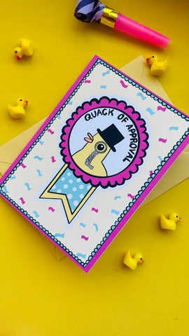 Quack of approval A6 Greetings card