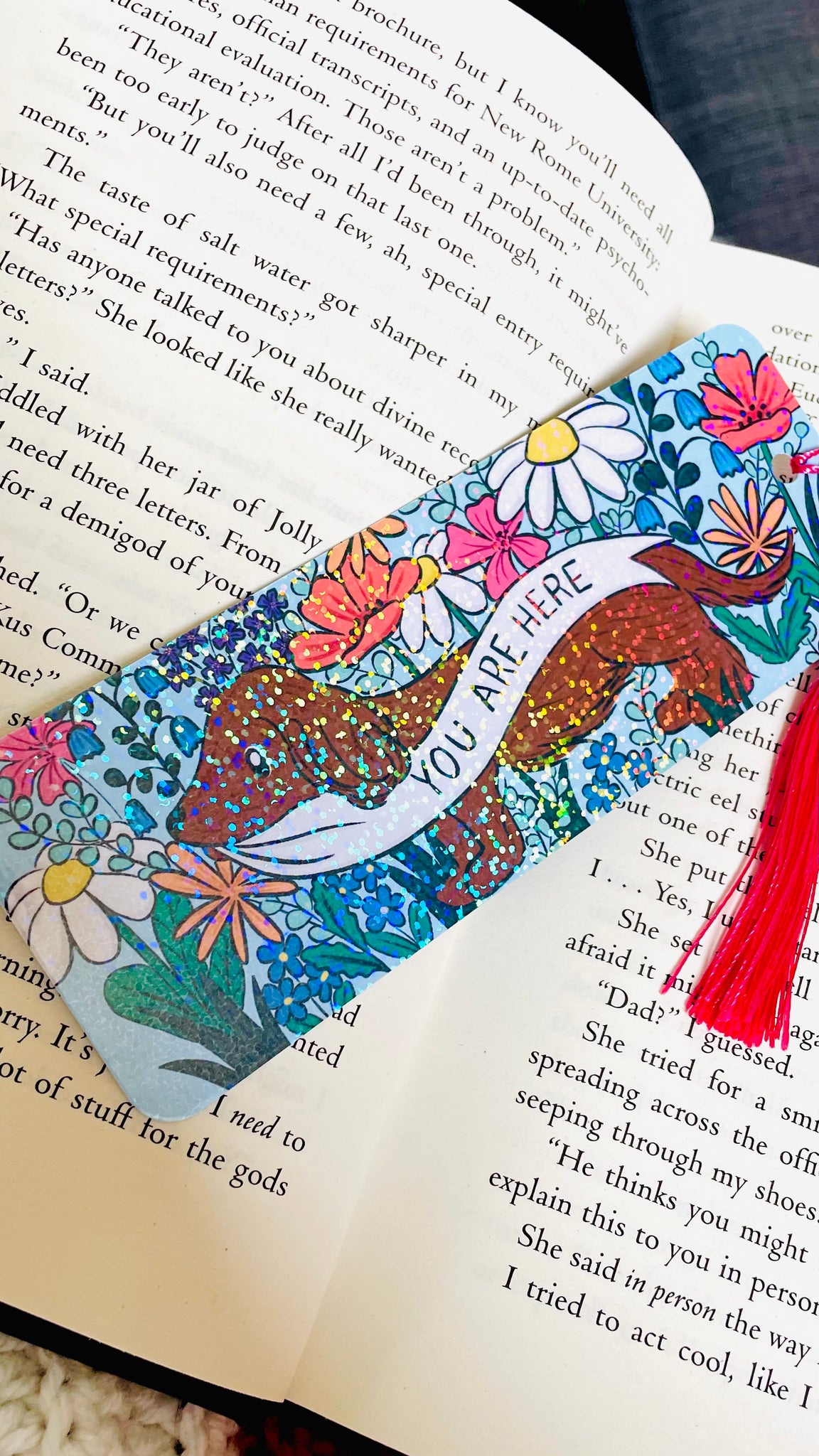 Sausage dog illustrated bookmark