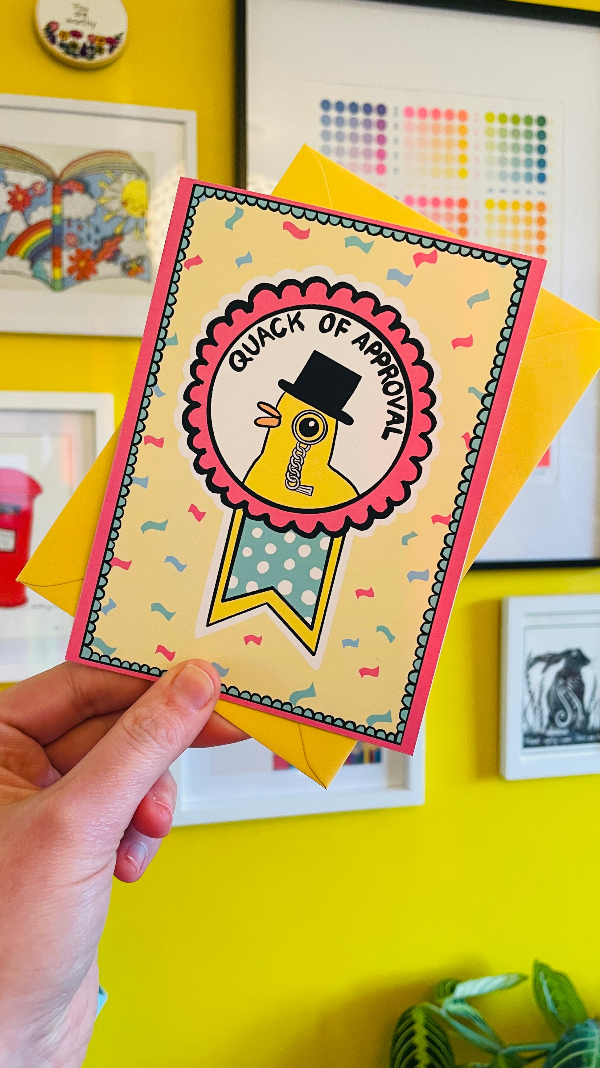 Quack of approval A6 Greetings card - Pixiecraft