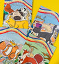 Four packs of sticker sets including doggy friends, feline friends, fish friends, woodland friends.