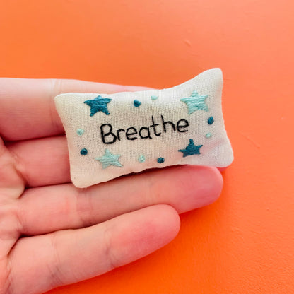 Breathe/ Just breathe Pocket calmer- Flowers or Stars