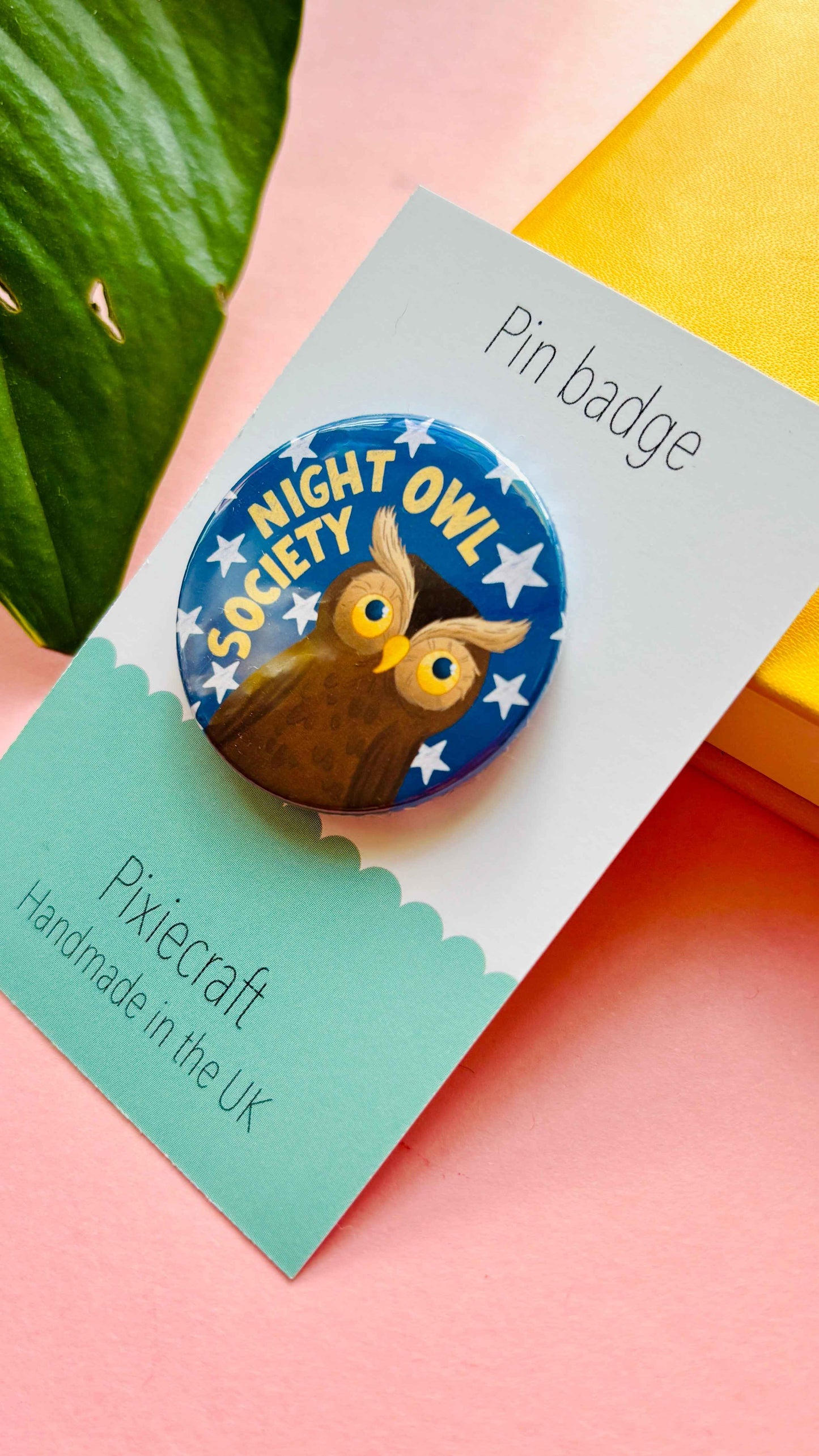 Night owl Society Badge or Magnet