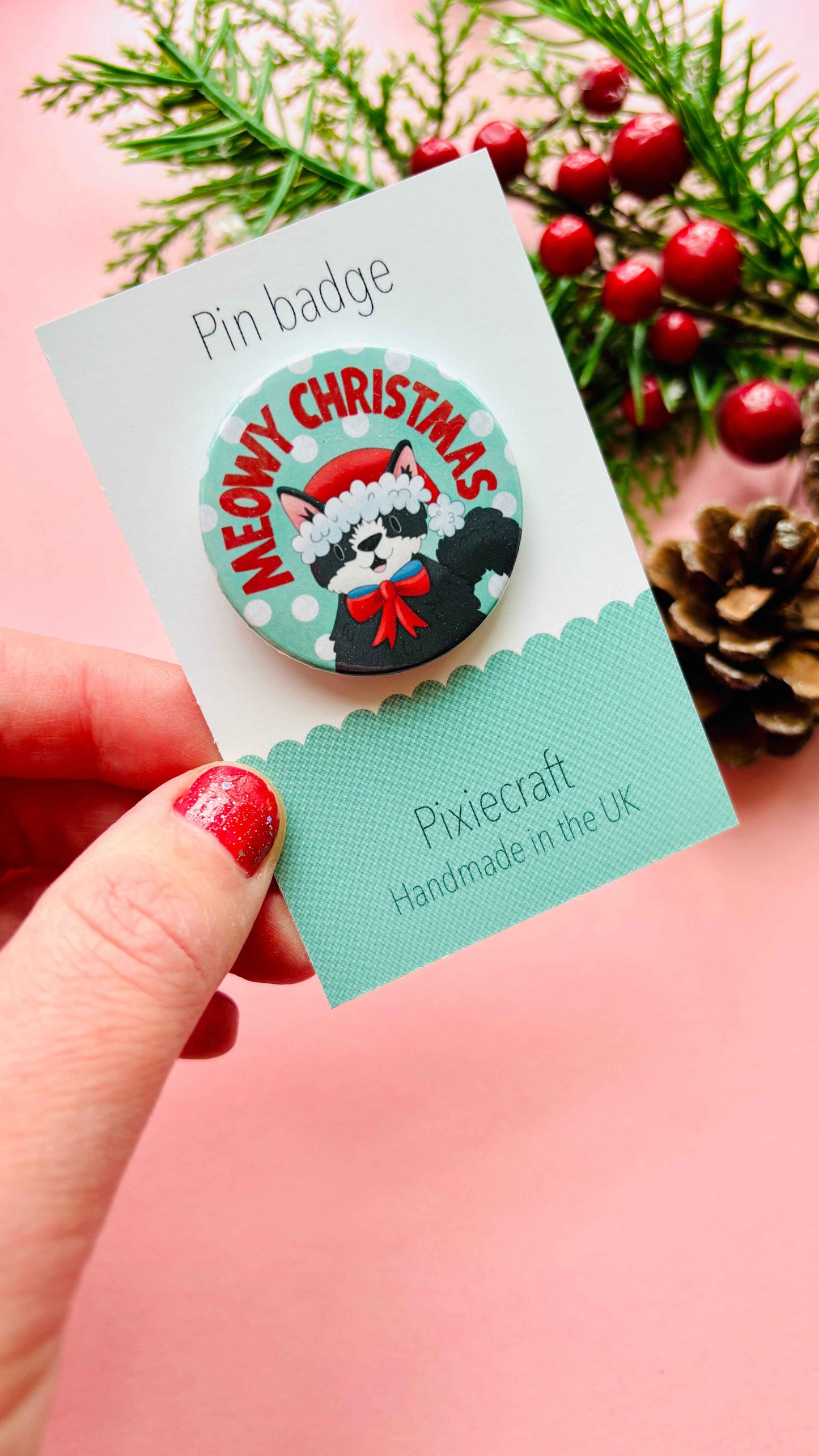 Funny Christmas Badges/Magnets Pick