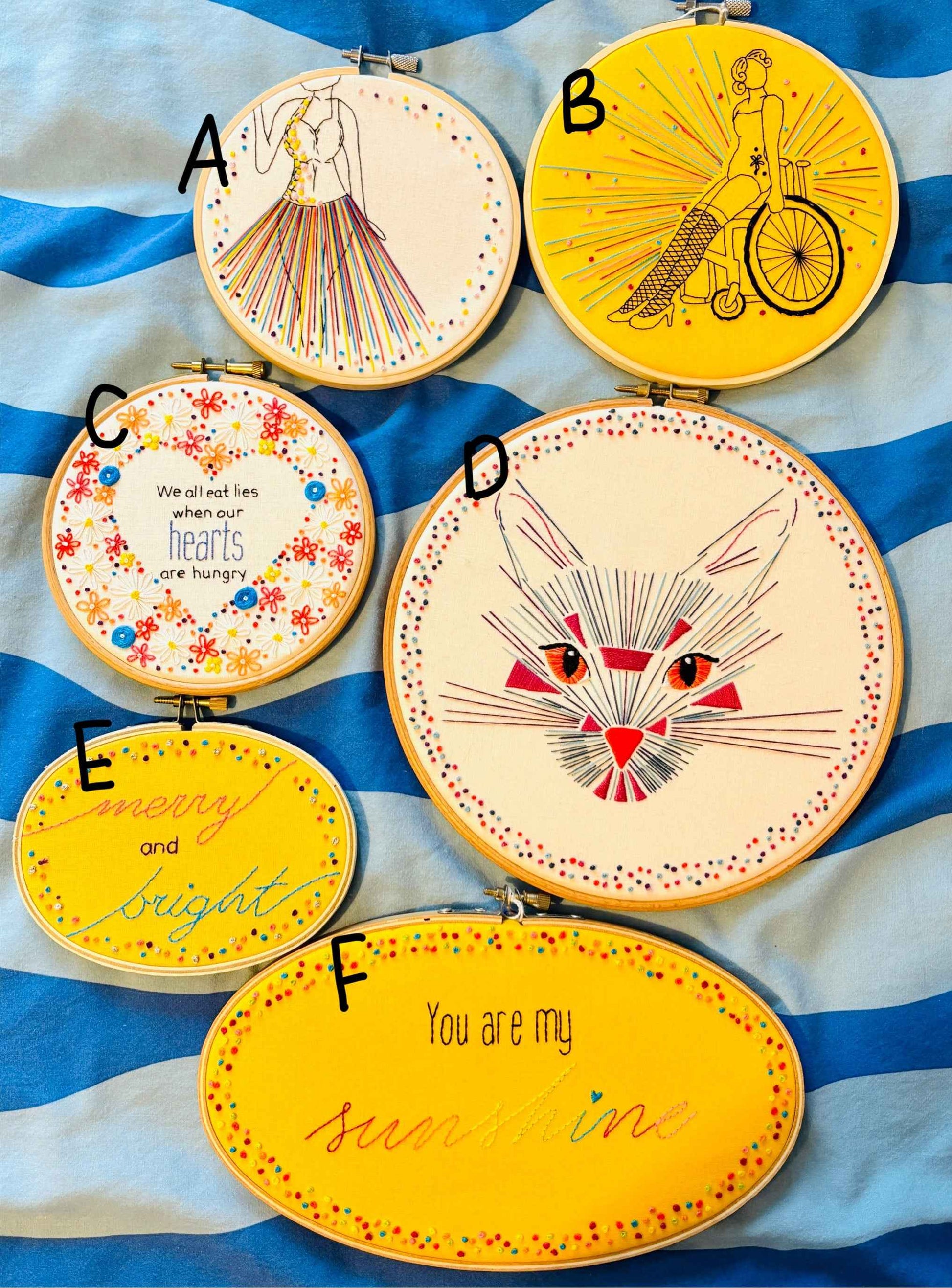 CLEARANCE large embroidery hoops