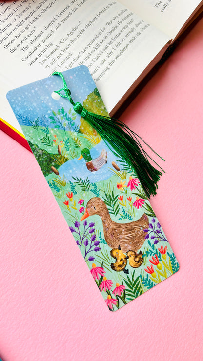 cute mallard gift bookmark for duck lovers