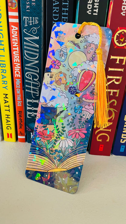 Rainbow illustrated bookmark 