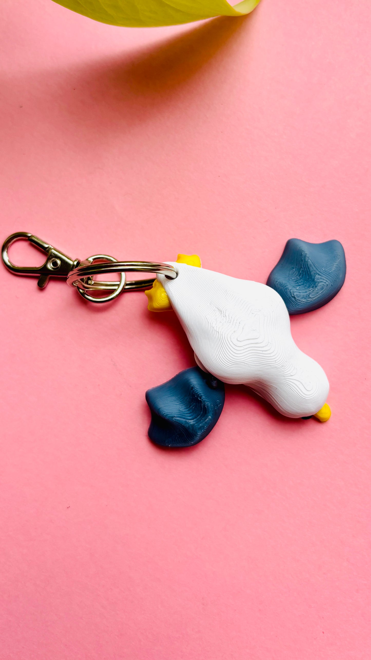 Chip the Seagull Keyring- 3D Printed Bird Trinket