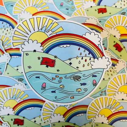 Seaside Picnic Vinyl Sticker - Pixiecraft