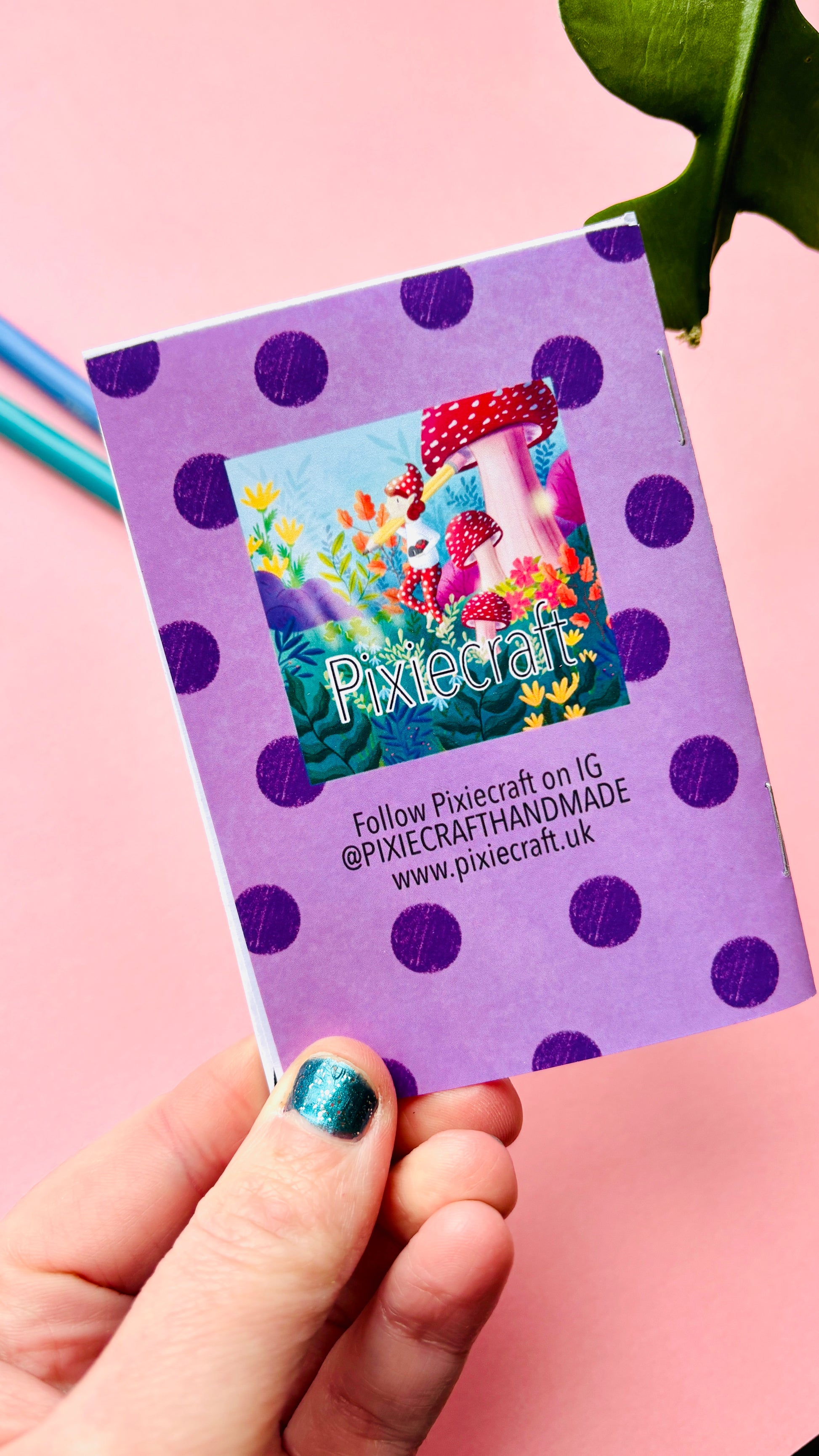 Back cover of funny crow zine gift for bird lovers 