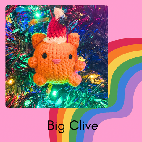 Big Clive Ginger Cat Christmas Bauble Friend