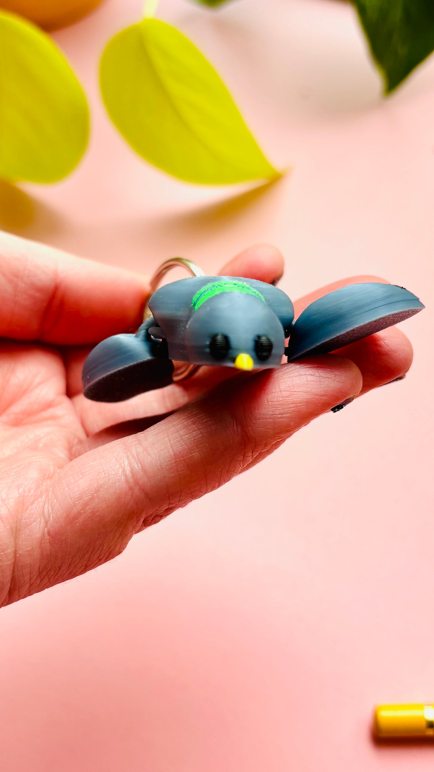 Percy Pigeon Keyring- 3D Printed Bird Trinket