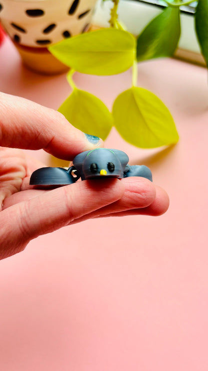 Percy Pigeon Keyring- 3D Printed Bird Trinket