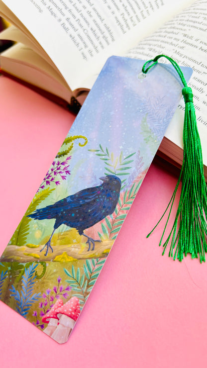 Carrion Crow Gift Holographic Bookmark