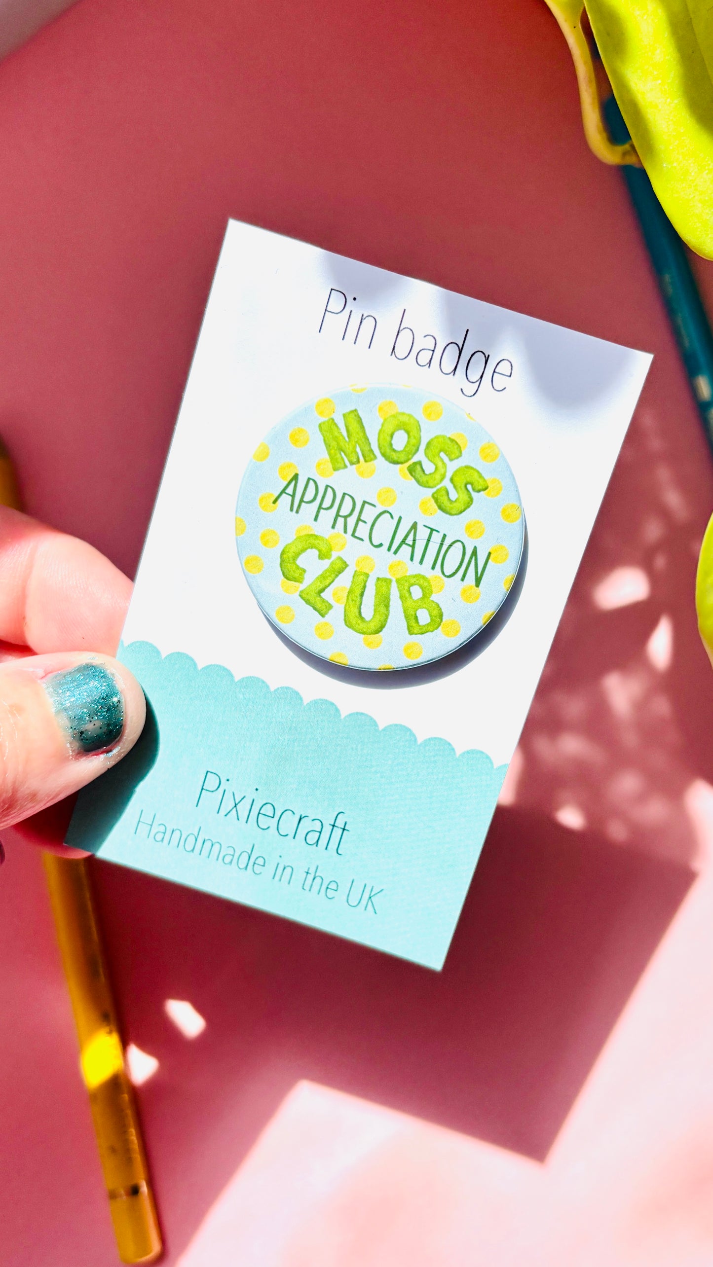 Moss Appreciation Club- Pin Badge or Magnet