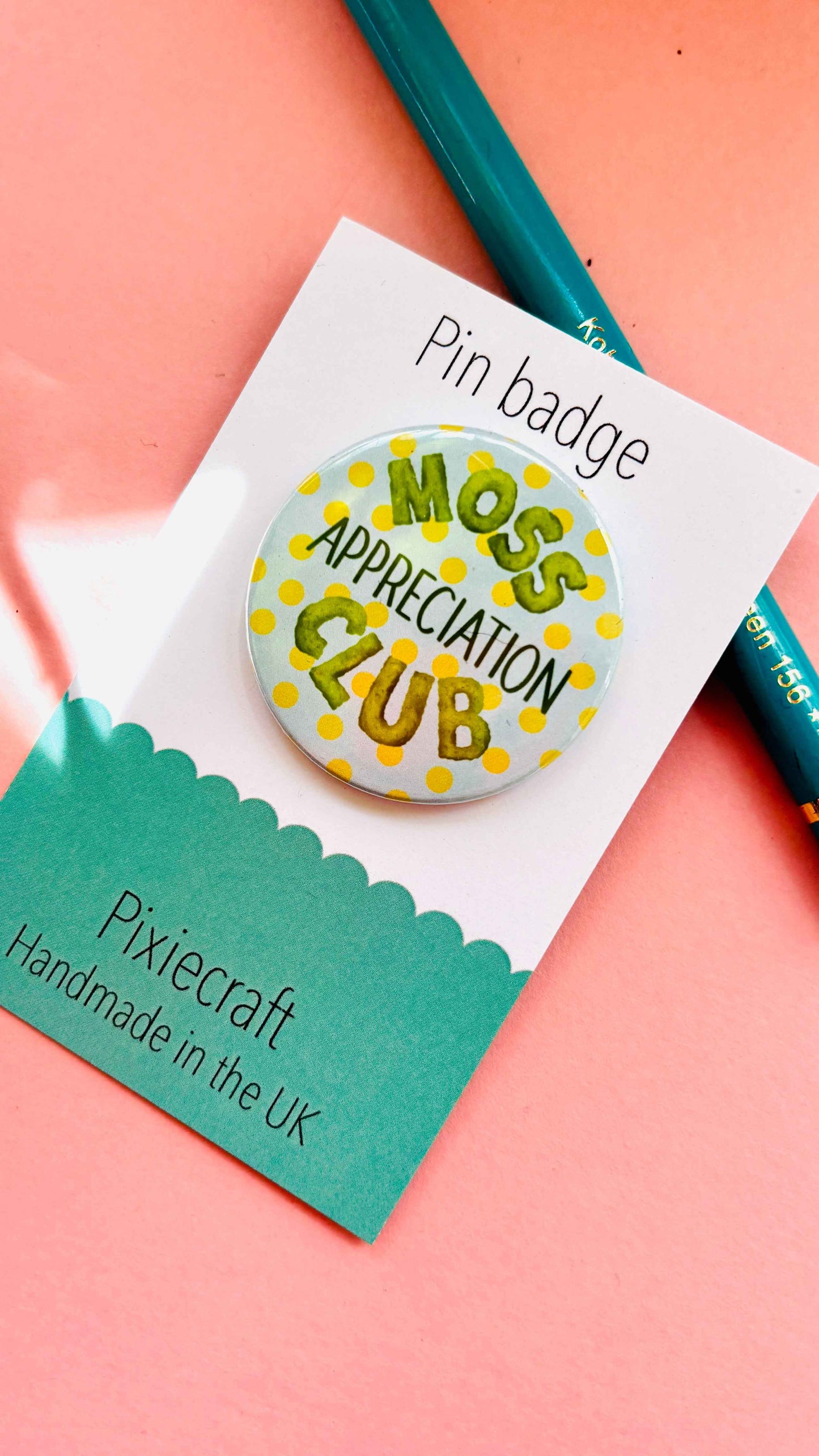 Moss Appreciation Club- Pin Badge or Magnet