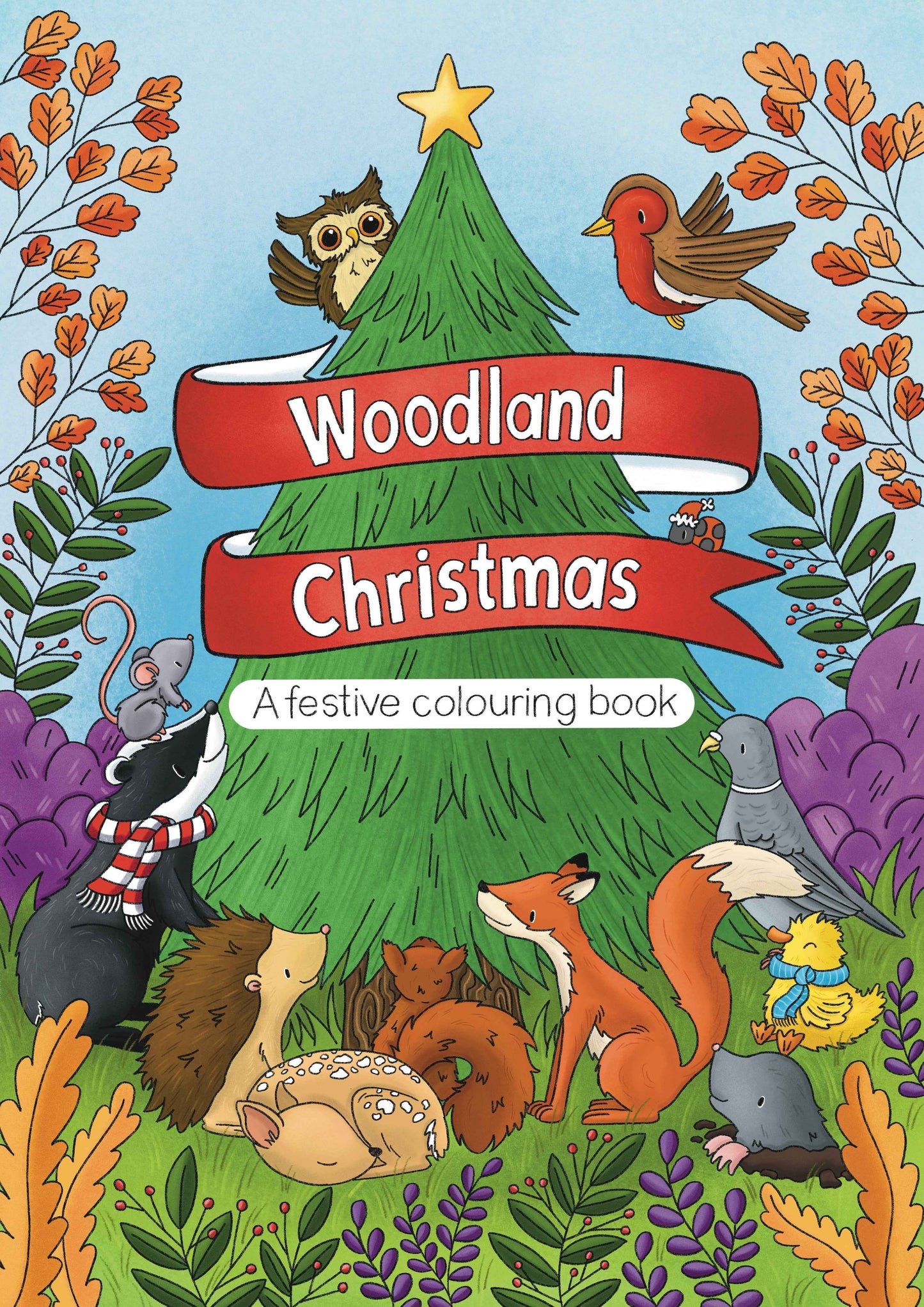 PRE-ORDER Woodland Christmas Colouring Book- Delivery by 6/11/25