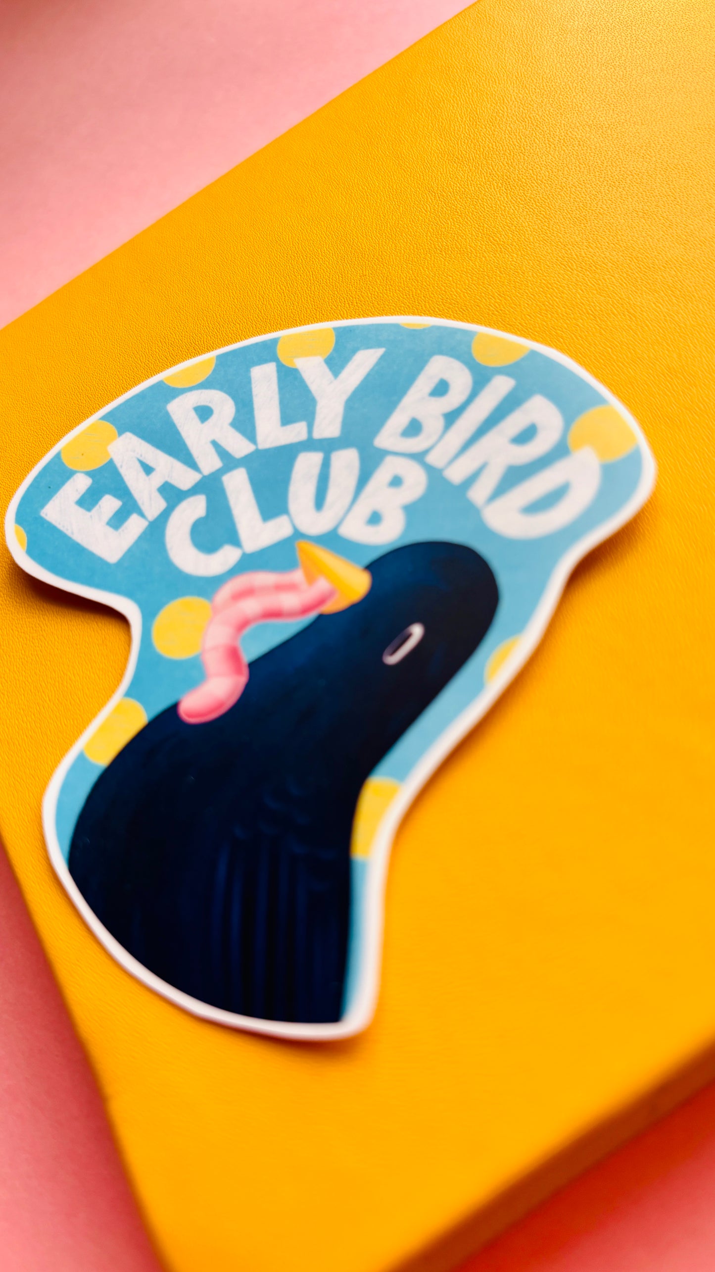 Early Bird Club vinyl sticker, perfect gift for bird watchers, nature enthusiasts, and morning people