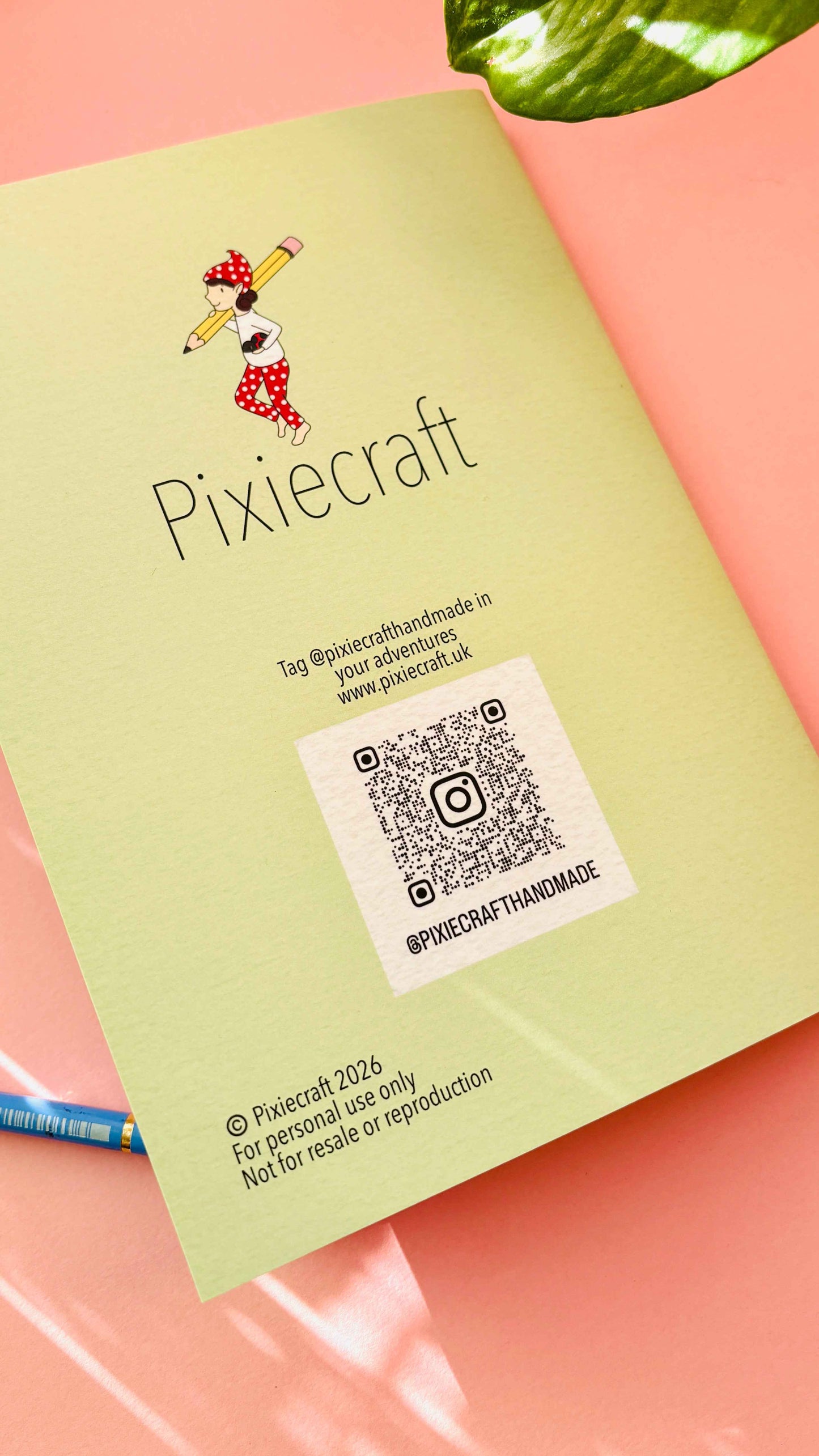 Back cover nature journal