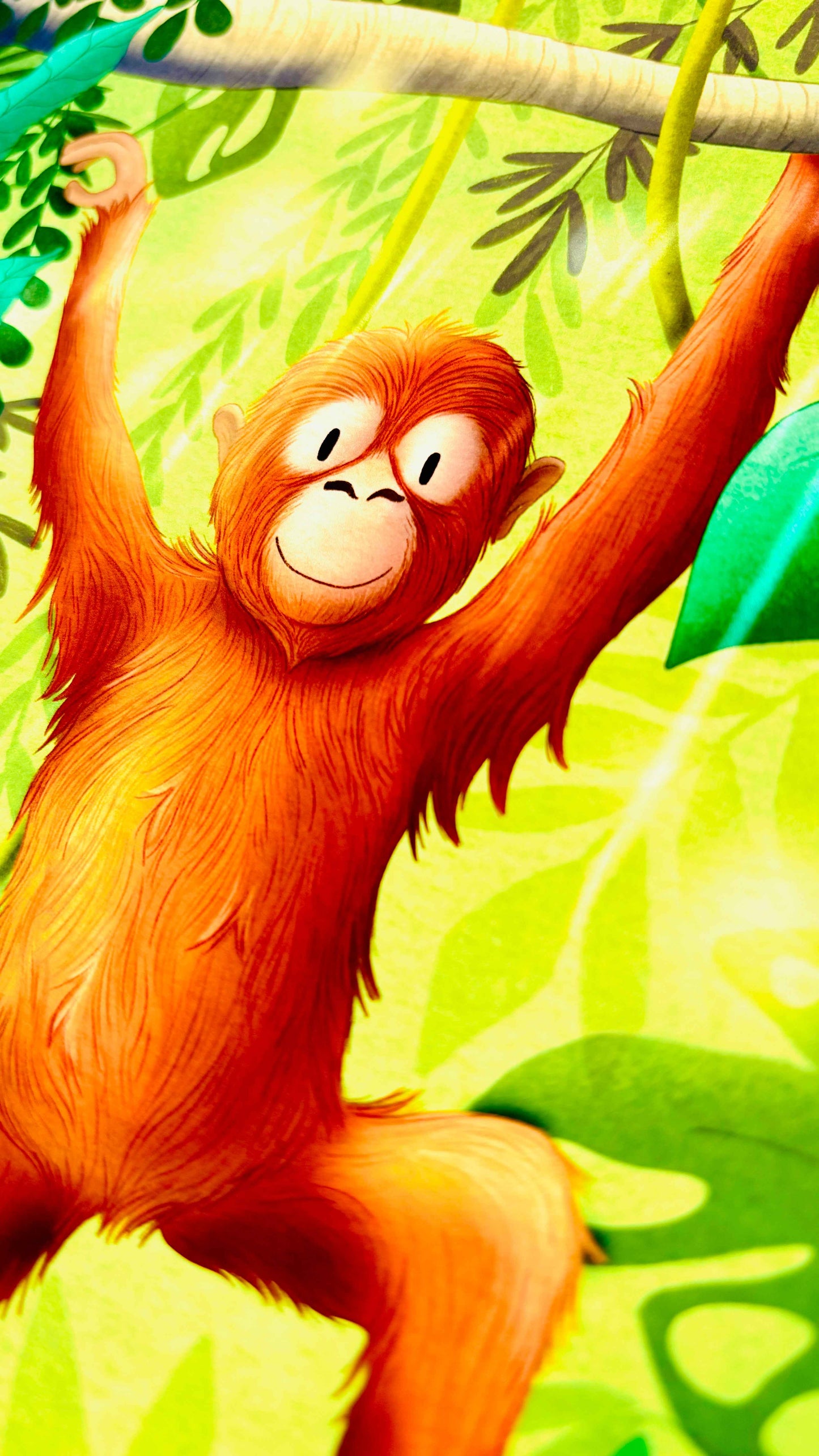 Orangutan Art Print – Whimsical Jungle Wall Art